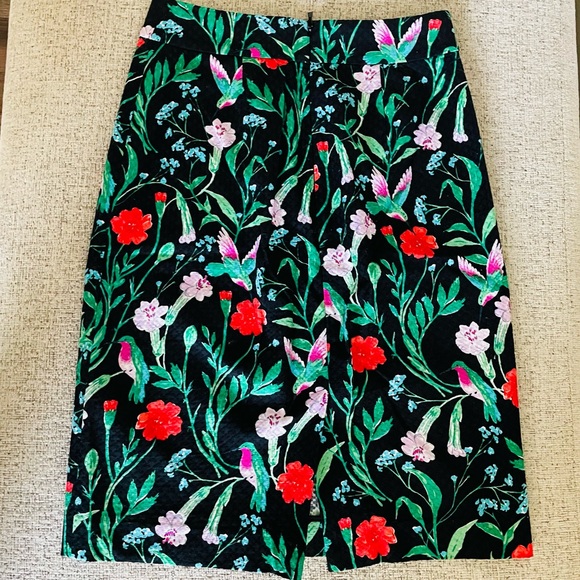 Kate Spade Hummingbird Floral Pencil Skirt - Picture 3 of 5